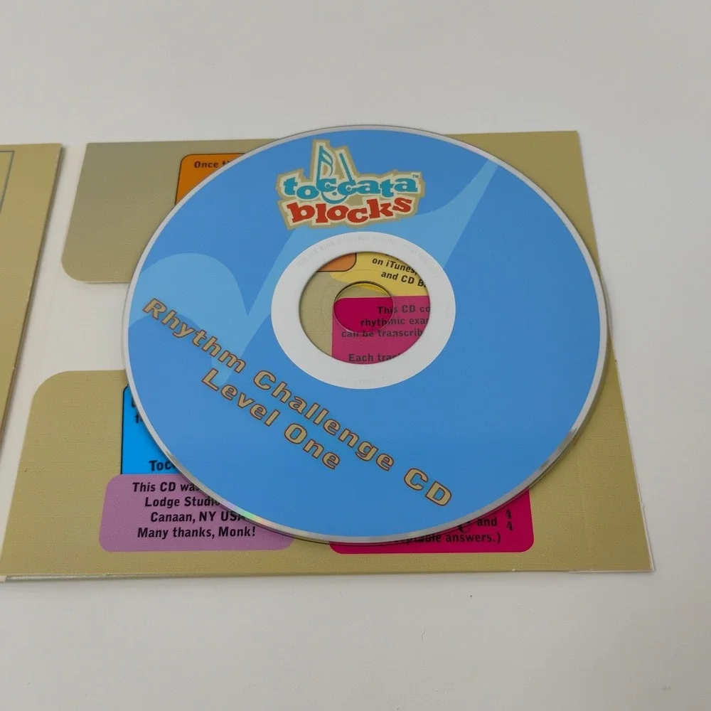 Toccata Blocks Rhythm Music Meter Learning Tiles Level One with CD - See Notes